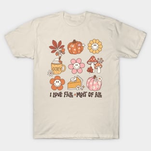 Fall season design I love fall T-Shirt